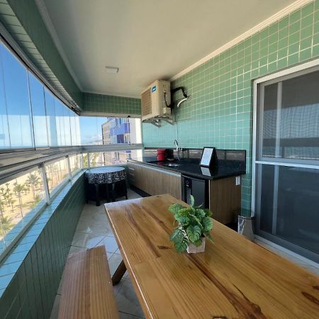 Apartamento Guilhermina De Frente Para O Mar Praia Grande  Esterno foto
