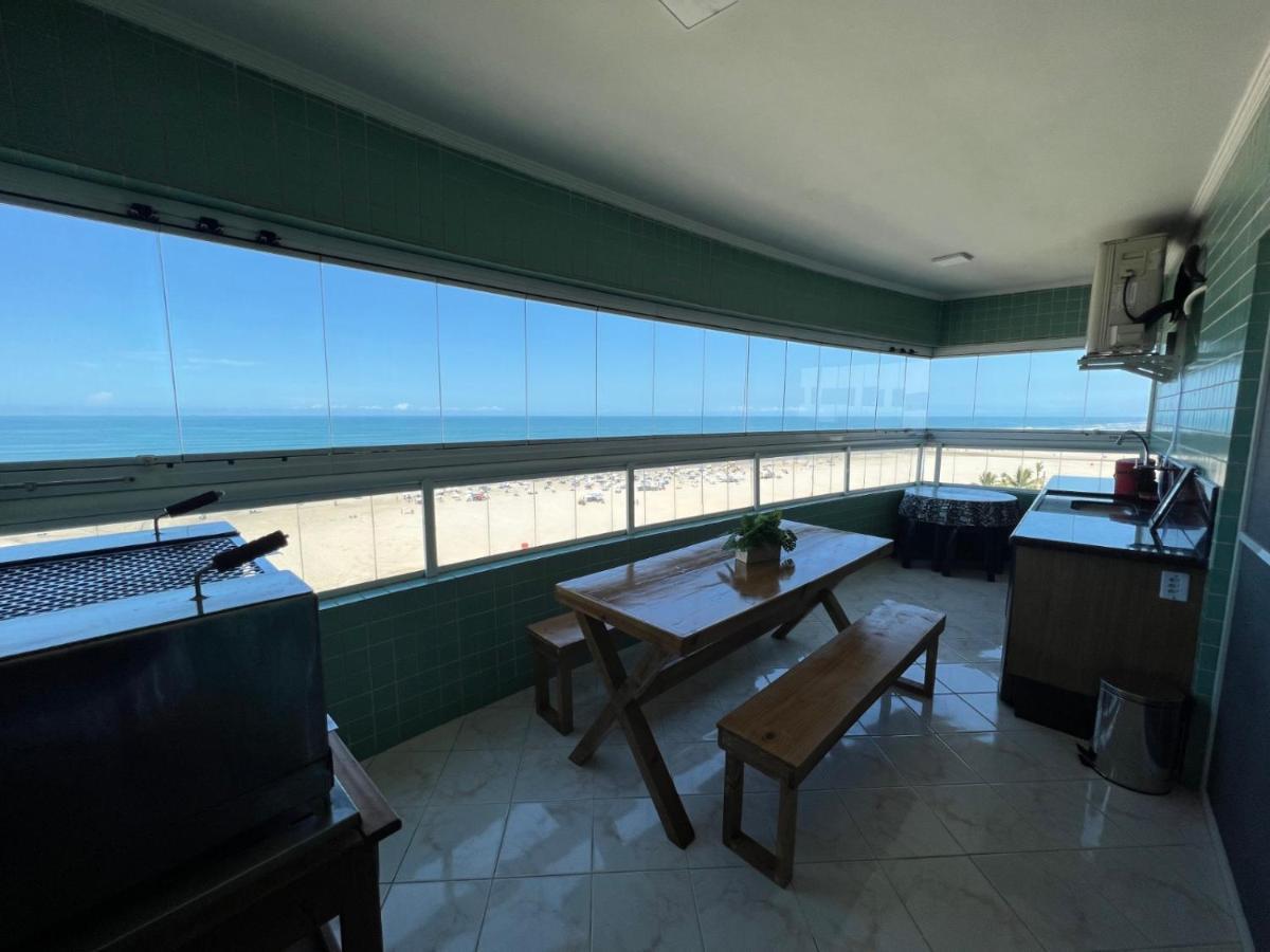 Apartamento Guilhermina De Frente Para O Mar Praia Grande  Esterno foto