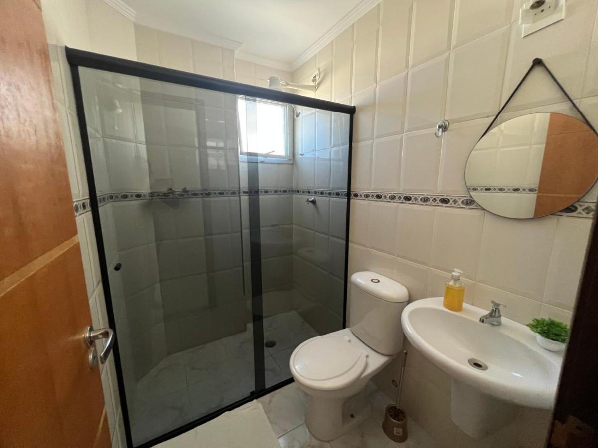 Apartamento Guilhermina De Frente Para O Mar Praia Grande  Esterno foto